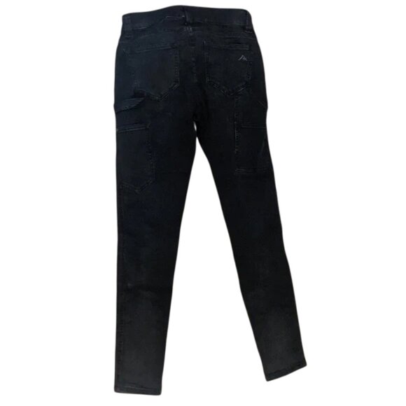 Black Mid-rise Skinny Carpenter Jeans - Picture 4 of 9